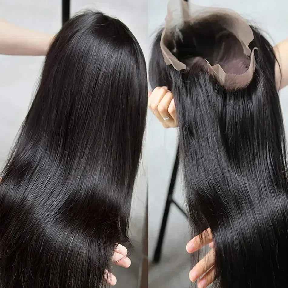 HD Lace Front Wigs 30 38 Inch Straight 13x4 13x6 Transparent Lace Frontal Human Hair Wigs Pre Plucked HD Lace Wigs For Women