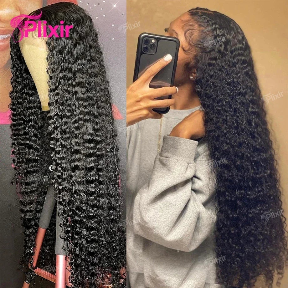 Curly Human Hair Wig Deep Wave Frontal Burmese 613 Blonde Body Wave Human Hair Wigs For Women 13x6 Hd Lace Front Human Hair Wig