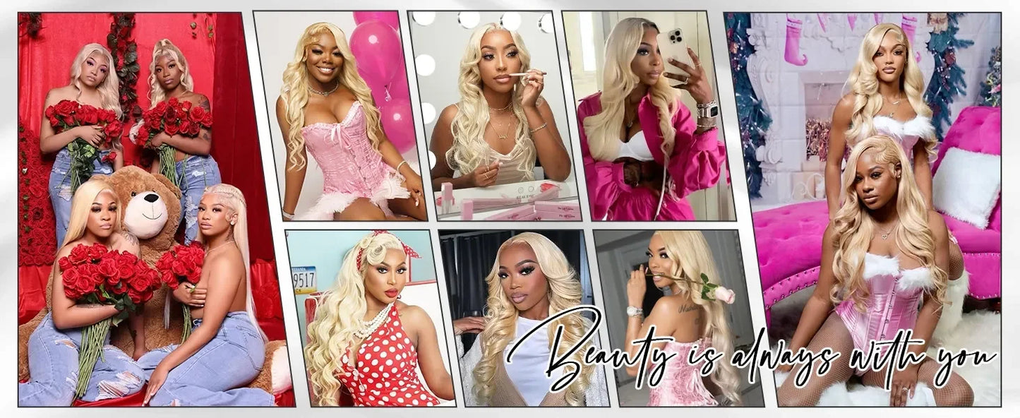 13x6 Hd 613 Blonde Body Wave 100% Human Hair Wigs Brazilian 30 40 Inch Transparent Lace Frontal Wig Wet And Wavy Lace Front Human Hair Wig